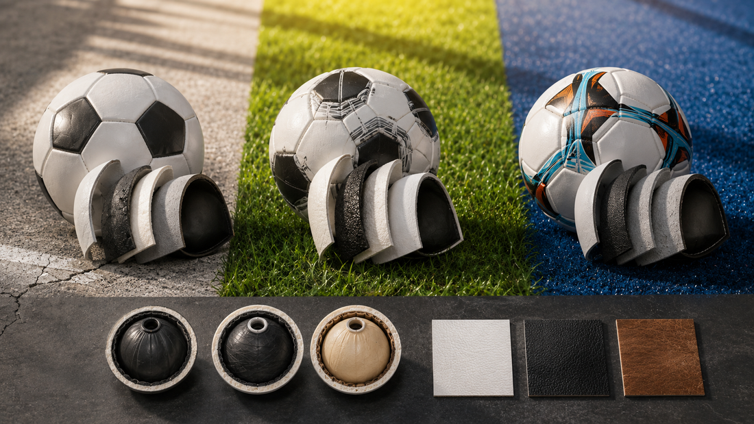 PU, PVC o cuero genuino: la guía honesta de materiales de un balón (sin tecnicismos)
