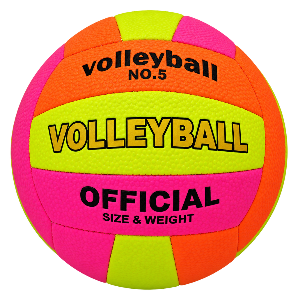 Balón de Voleibol No. 5 Texturizado – Fosforescente y Colores Pastel