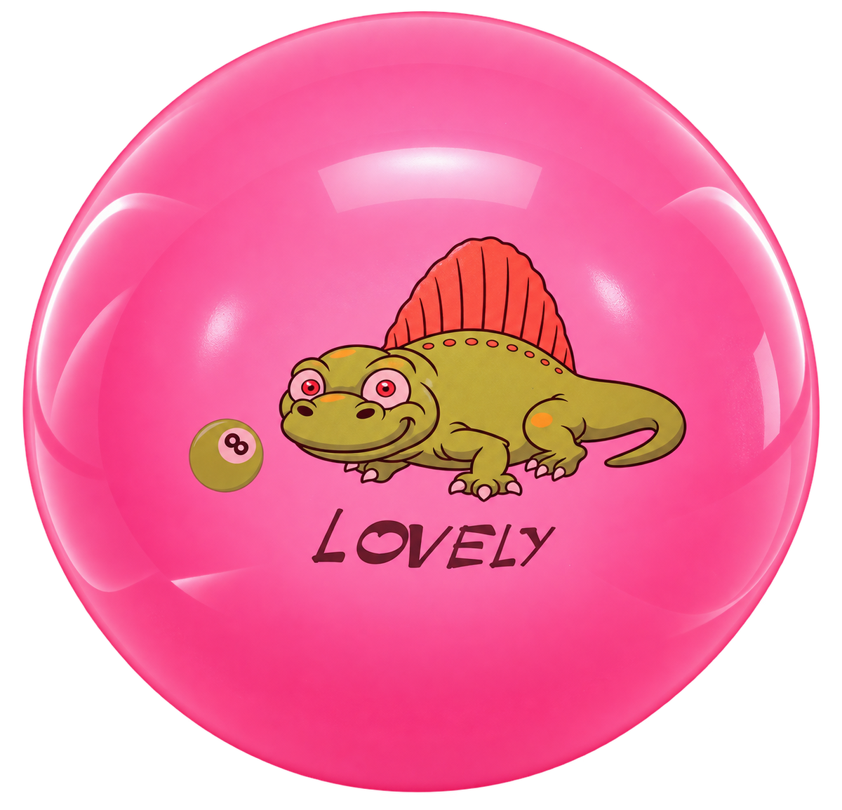 Pelota Decorada 8.5" – Animales, Sólida y Transparente Fosforescente