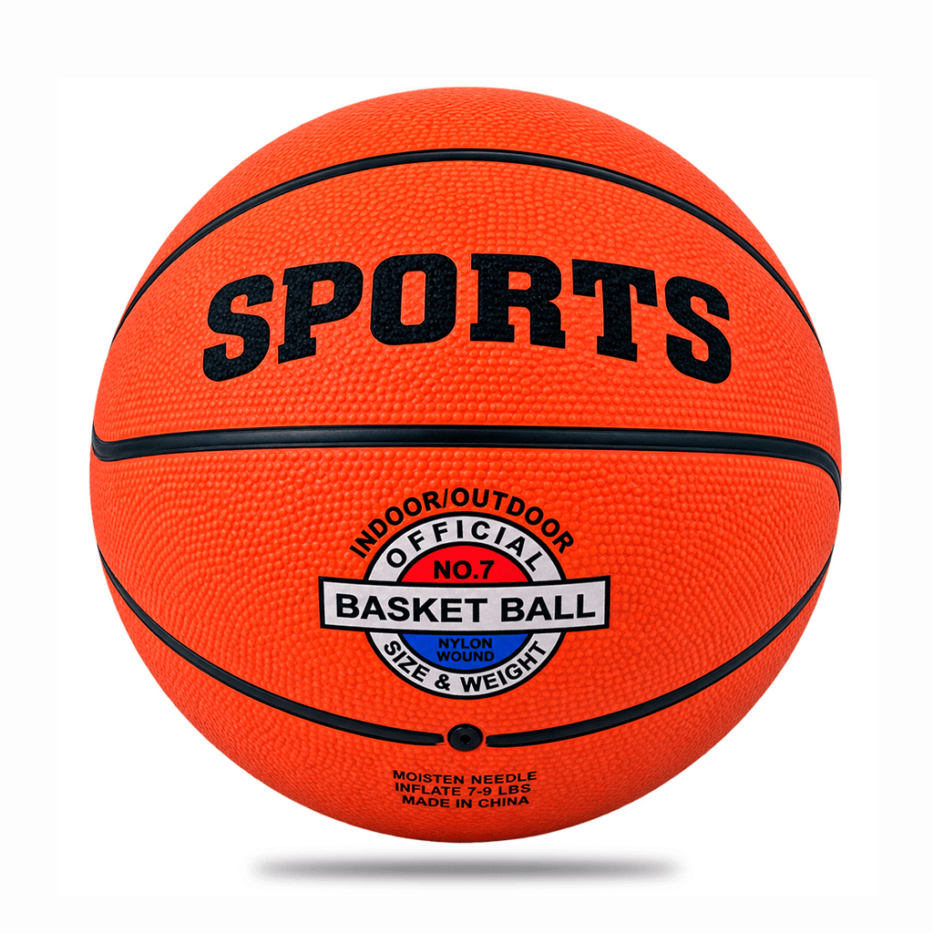 Balón de Básquetbol Económico Texturizado – Tamaño No. 3, No. 5 y No. 7